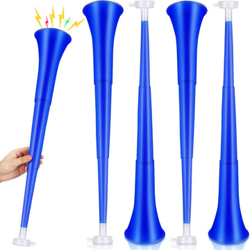 Collapsible Stadium Horn 24 Inch Vuvuzela Plastic Trumpet Horn Blow Horn Noisemakers Loud Sound Soccer Horn Cheer Horn For Sport