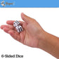 Regal Games 6-Sided Urea Game Dice Set, 50-Count White, Standard 16mm Size, Perfect for Group Events
