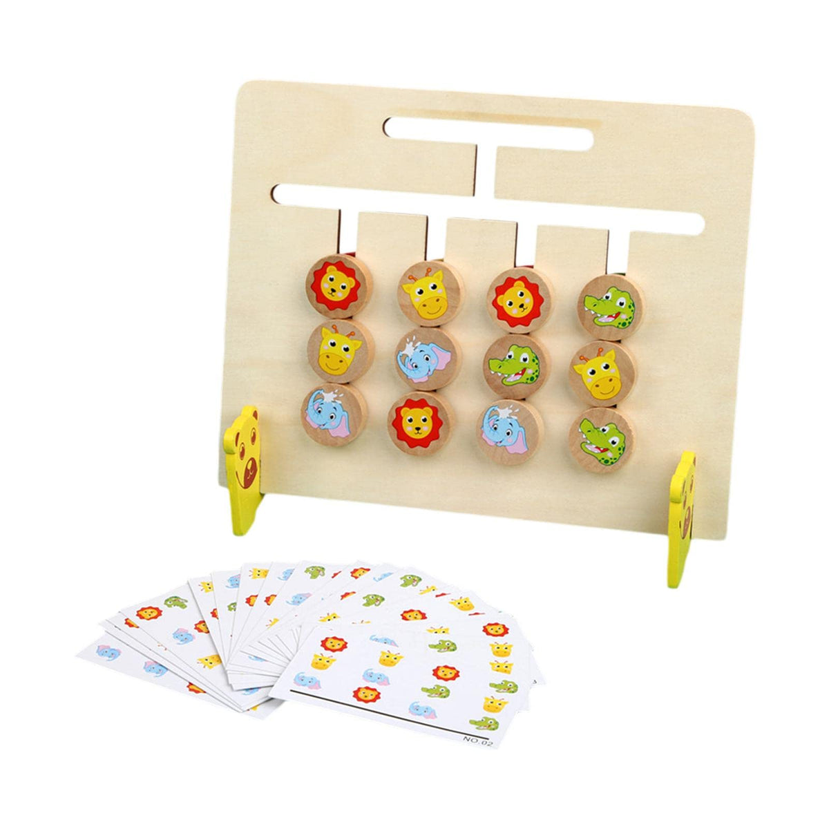 Ilsmysutra Color & Pattern Puzzle Game Montessori Toy Educational Logic Game Animals 2|Toys For Baby|Developmental Baby Toys
