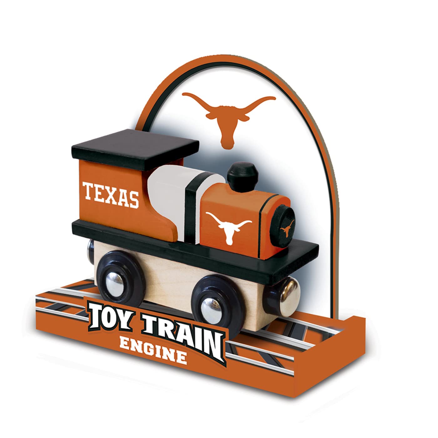MasterPieces Wood Train Engine - NCAA Texas Longhorns - One Size - Team Colors - Officially Licensed Toddler & Kids Toy