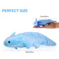 Simulation Blue Axolotl Plush Toy, Cute And Soft Zippered Blue Axolotl Set Stuffed Animal Plush Toys For Kids Boys And Girls Gif