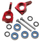 Vgoohobby Aluminum Front Steering Knuckles Carrier Blocks Steering Cup Compatible With 1/10 Traxxas Slash 2Wd Rustler Stampede B