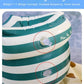 2-4 Pack Arm Floaties for Kids mature-themed - Vintage Striped Inflatable PVC Swimming Rings Pool Floats Arm Bands for Kids mature-themed Toddlers Children 3-5-6-12 Years (Blue+Green)