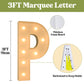 3Ft Marquee Light Up Letters, Large Marquee Letters P For Party Decorations, Big Baby Letters For Baby Shower Birthday Party Dec