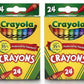 Crayola 24 Count Box Of Crayons Non-Toxic Color Coloring School Supplies (2 Packs)