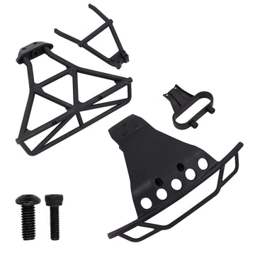 Bumpers Compatible with Traxxas Slash 4x4 1/10 Platinum Front #6835 & Rear #6836 Bumpers Skid Plate with Mounts