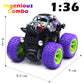 CozyBomB Friction Powered Monster Trucks Toys for Boys/Girls - Push and Go Car Truck Playset, Inertia Vehicle, Kids Birthday Chr