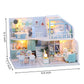 Gudoqi Diy Miniature Dollhouse Kit, Tiny House Kit With Furniture, Miniature House Kit 1:24 Scale, Great Gift For Birthday Easte
