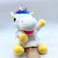 Luozzy Unicorn Hand Puppet Plush Animal Hand Puppets Toys Parent-Child Interactive Toys (White)