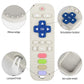 Chuya Silicone Baby Teether Toy Tv Remote Control Shape Chew Toy For Babies 3+ Months, Teething Relief Baby Toys For Infants (White)