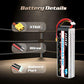 HRB 4S Lipo Battery XT60 14.8V 2200mAh 30C RC Lipo Battery Compatible with RC Car RC Plane RC Truck RC Boat