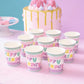 Wernnsai Ice Cream Plates Napkins And Cups - Ice Cream And Popsicle Theme Party Supplies For Girls Birthday Disposable Tableware Dessert Plates Luncheon Napkins Serves 16 Guests 64Pcs
