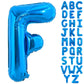 Toniful 40 Inch Large Blue Letter F Balloons Giant Alphabet Letter Balloons,Foil Mylar Big Balloons For Birthday Party Anniversa