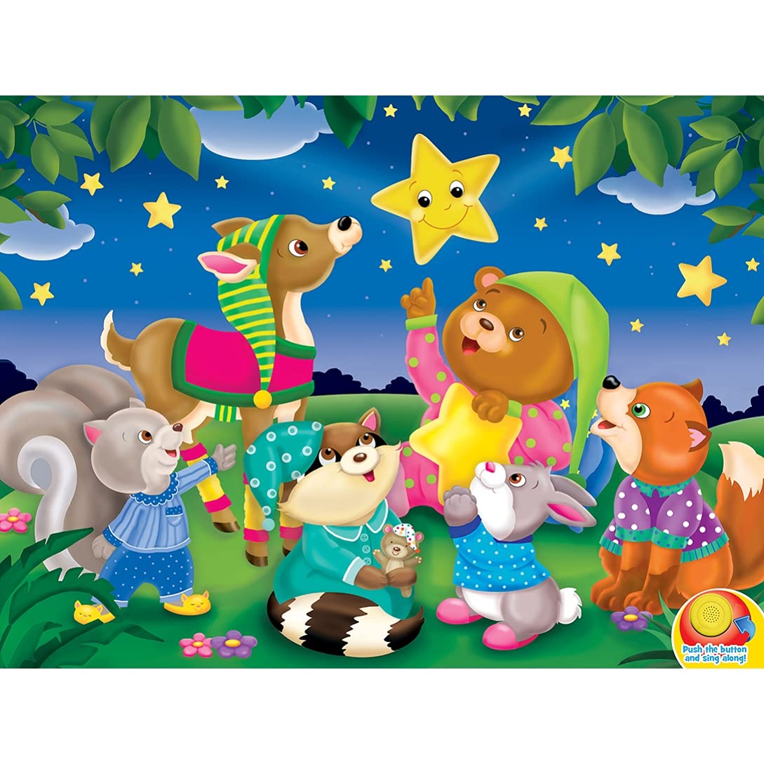 Masterpieces 24 Piece Twinkle Twinkle Sing-A-Long Sound Floor Puzzle For Kids - 18''X24''