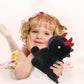 Ditucu Plush Dinosaur Stuffed Animal Toy - Super Soft 10 Inch Black Dino for Kids, Girls, and Boys - Perfect Birthday Gift