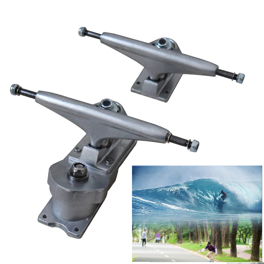 Anbau Skateboard Trucks  6.25INCH Skate Skateboard Trucks for Longboard Silver