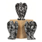 Justinstones Carved Snowflake Obsidian Gemstone Peace Angel Pocket Guardian Angelhealing Statue 2 Inch