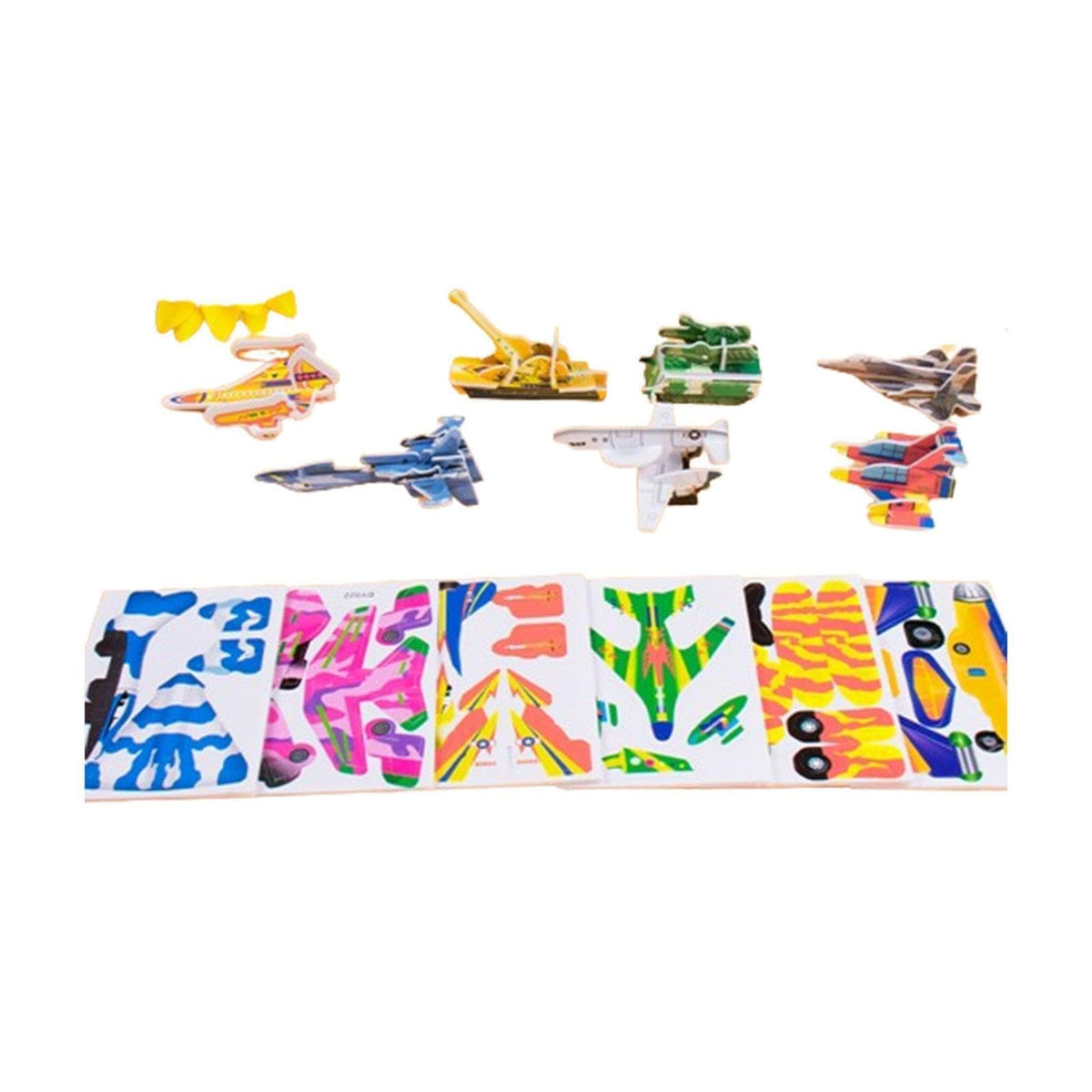Atorse 3D Cartoon Jigsaw Puzzles Learn Activities Fine Motor Skills Montessori Toys Plane