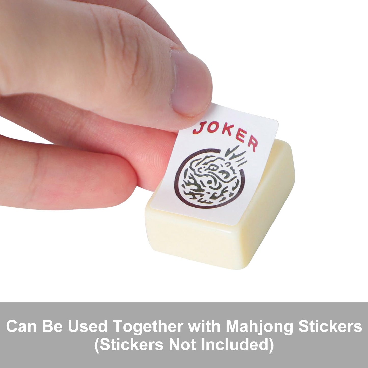 GUSTARIA 32 Pcs Blank Mahjong Tiles Set - 1.2" Ivory Plastic Tiles for American Mahjong, Ideal for Replacing Lost Tiles