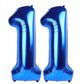IWERP Navy Blue Number 11 Foil Mylar Balloon, 40 Inch, Birthday Decorations for 11 Year Old Girls and Boys