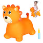 Inpany Bouncy Horse, Lion Hopper Animal Toys, Toddlers Bouncing Jungle Animal Figures, Wild One Birthday Safari Baby Shower Decorations, Ride On Rubber Bouncer, Outdoor Gifts For 2 3 4 Yr Girl Boy