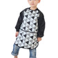 Plie Waterproof Kids Art Smocks 37 Colors (Age 1-10, S-Xxl Size), Black Triangle (21-M)