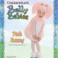 Toddler'S Cute Pink Bunny Rabit Costume For Halloween And Dress Up - Pink Bunny Belly Babies