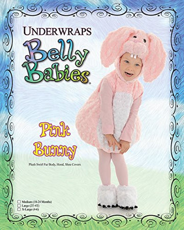 Toddler'S Cute Pink Bunny Rabit Costume For Halloween And Dress Up - Pink Bunny Belly Babies