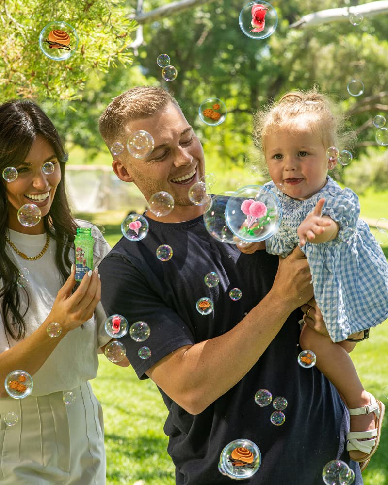 BubbleLick Variety Pack (2.5 Fl Oz  Pack of 4)  Lickable Bubbles for Kids and Pets - enhanced Natural Flavored Bubble Solution  and Refillable Bubble Solution