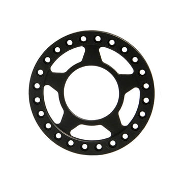 RCLIONS 4pcs Aluminum RC Beadlock Wheel Rim Replacement Ring for 1:10 RC Crawler Car 1.9'' Wheels/Rims(Black)