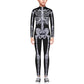 Remimi Kids Girls Halloween Skeleton Bodysuit Party Scary Cosplay Boys 3D Print Bone Skull Bodysuit Outfit Diamond L