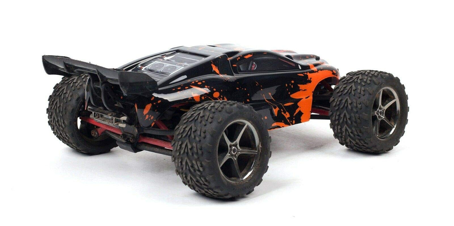 SummitLink Compatible Custom Body Muddy Orange Over Black Replacement for 1/16 Scale RC Car or Truck (Truck not Included) ERMN-B