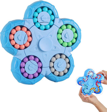 Yudansi Magic Bean Puzzle Toy, Rotating Magic Bean Fidget Cube 2-In-1, Gift For Kids Boys Girls Age 3+, 5-7, 8-12, Brain Teaser Fidgets Toys For Teens Adults