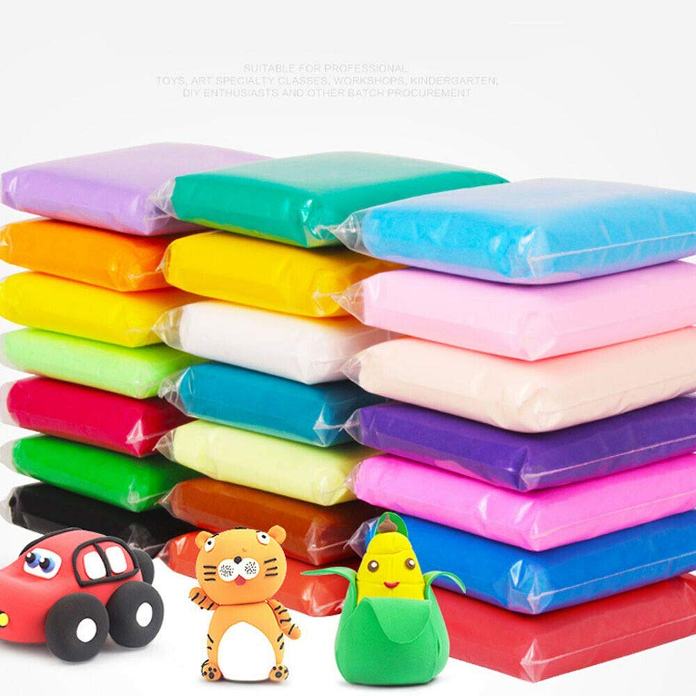 Firstly Traders 24 Air Drying Modeling Clay Plasticine Ultra Light Soft Modeling Magic Craft Kit Diy Educational Creative Gift F