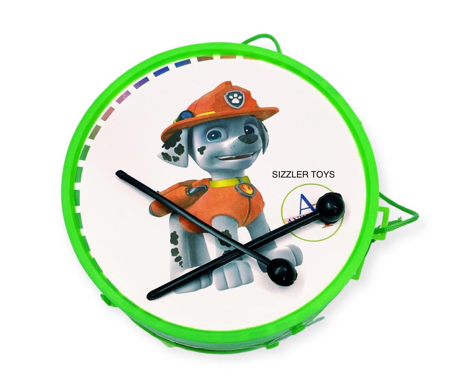 Sizzler Toys Present Musical Multicoloured Flash Drum / Musical Toy / Battery Not Required /Colour May Vary /
