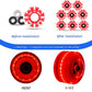 Nezylaf 8 Pack 78A Light up Roller Skate Wheels 32  5836  65mm  Luminous Skate Wheels with Bearings Installed for Indoor or Outdoor Double Row Skating and Skateboard Accessories