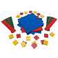 EAI Education Jumbo Magnetic Algebra Tiles Set of 35 - Small Red Foam, Model GB-2SMABT35