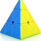 Cfmour Pyramid Speed Cube - Moyu Meilong 3X3X3, Stickerless Triangle Magic Cubes - Fast Smooth Turning Vivid Colour Puzzle Game Brain Toy For Kids And Adult