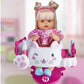 Nenuco - Glitter Hairdresser - Baby Doll With Hairdresser Set, Hair Accessories, Magic Scissors