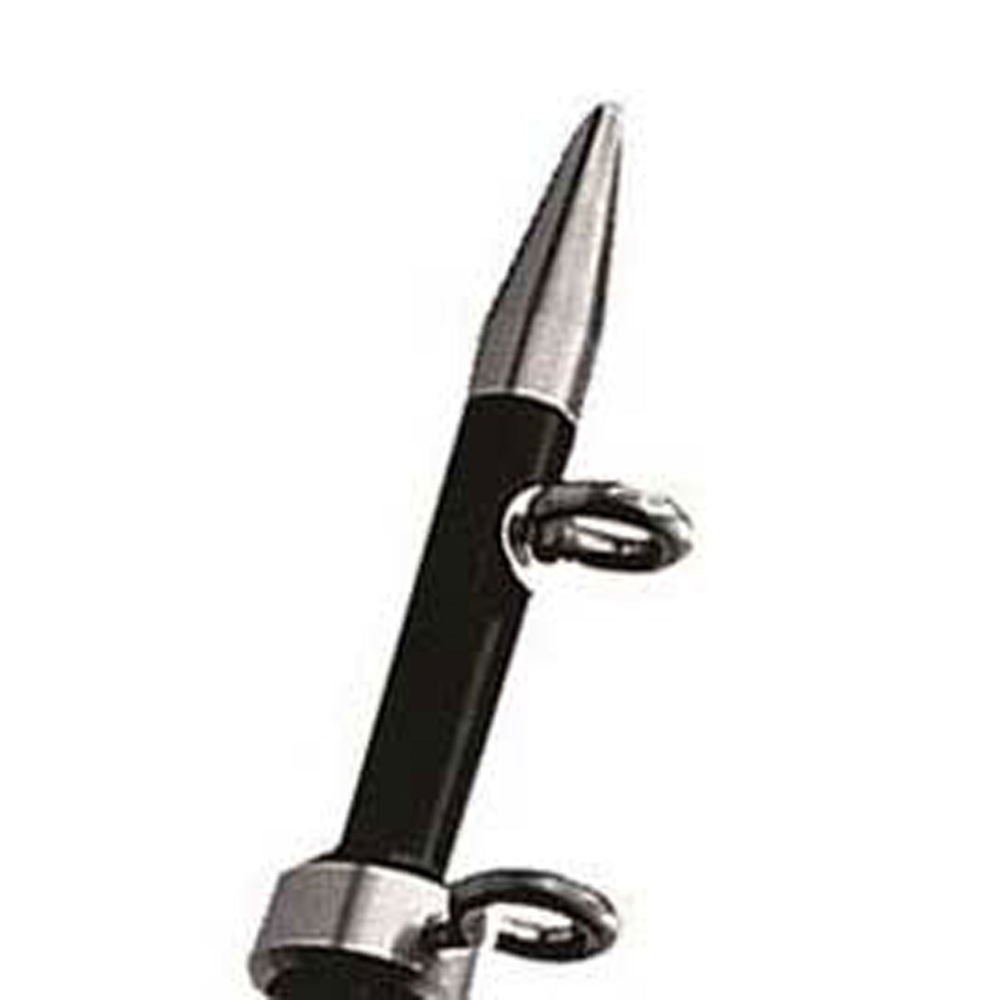 TACO Marine OC-0422BKA8 Aluminum Center Rigger Pole - 1-1/8 x 8, Black/Silver