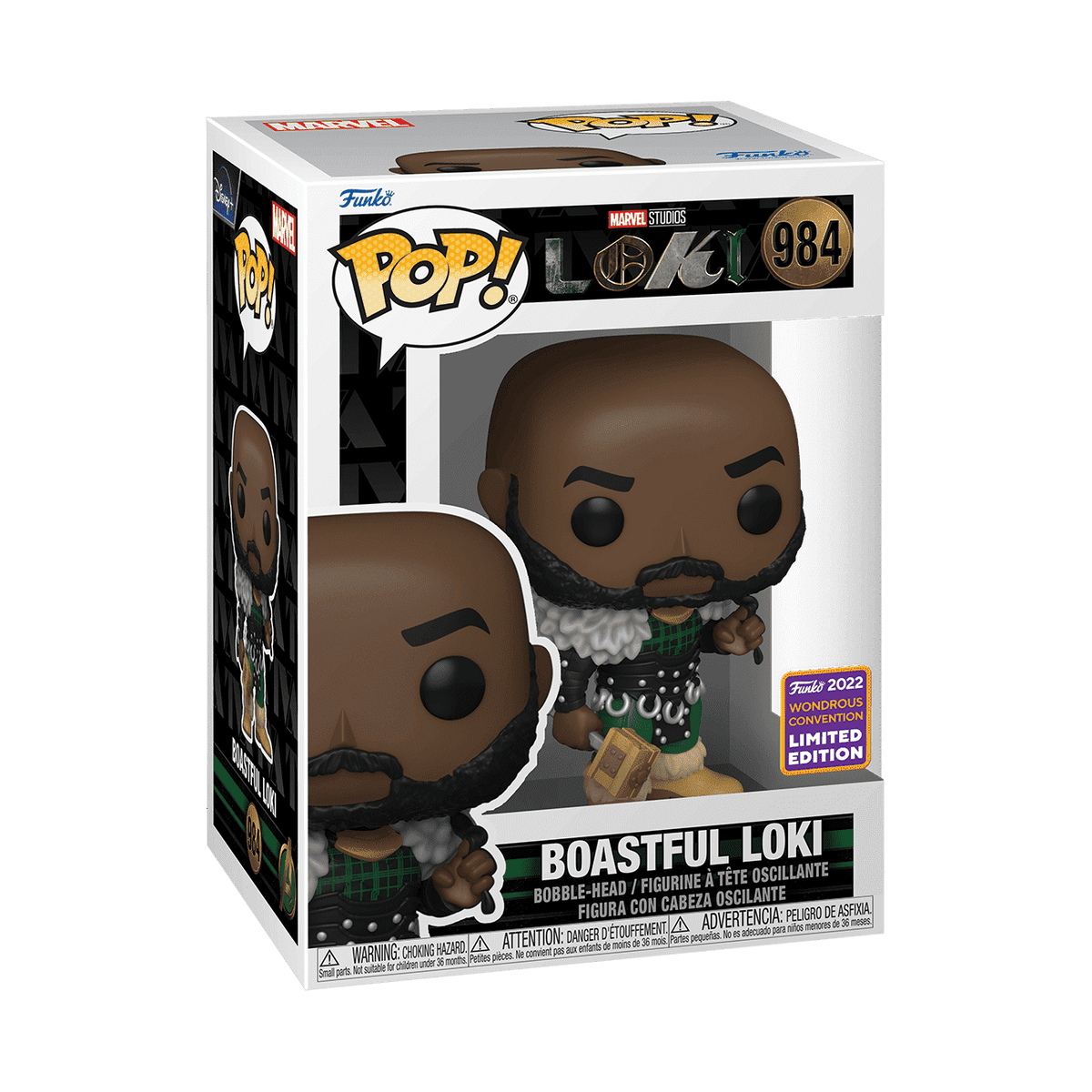 Boastful Loki #984 Funko 2022 Wondrous Convention Limited Edition Funko Pop! Marvel Studios Loki
