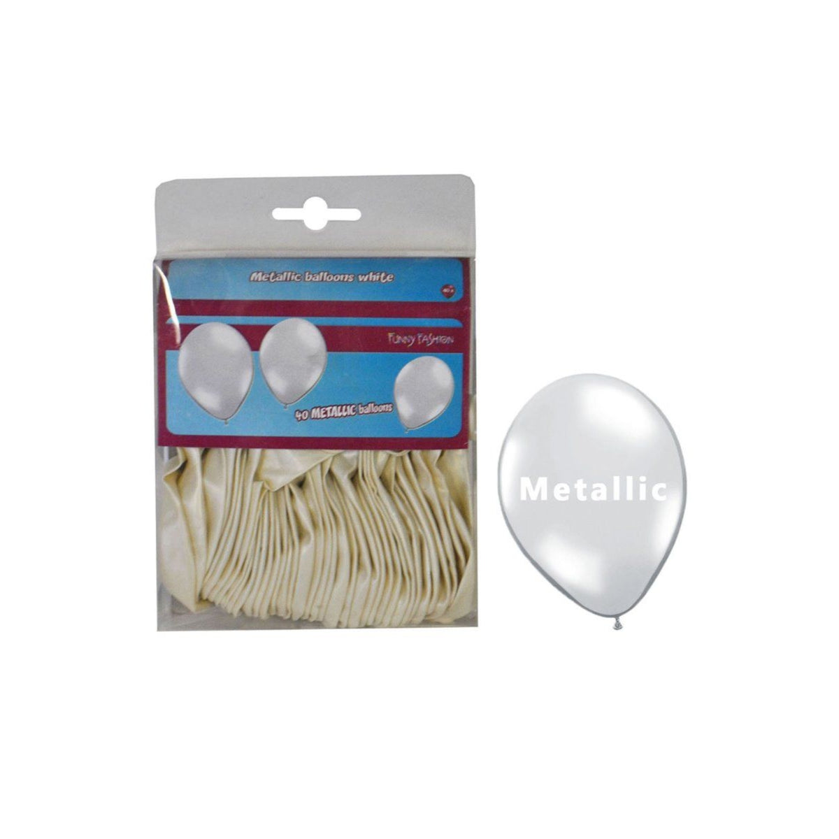 BalloonLatexMetallic White1040 pcs