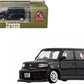 Toyota bB 2000 Van Black with Extra Accessories 1/64 Diecast Model Car by BM Creations