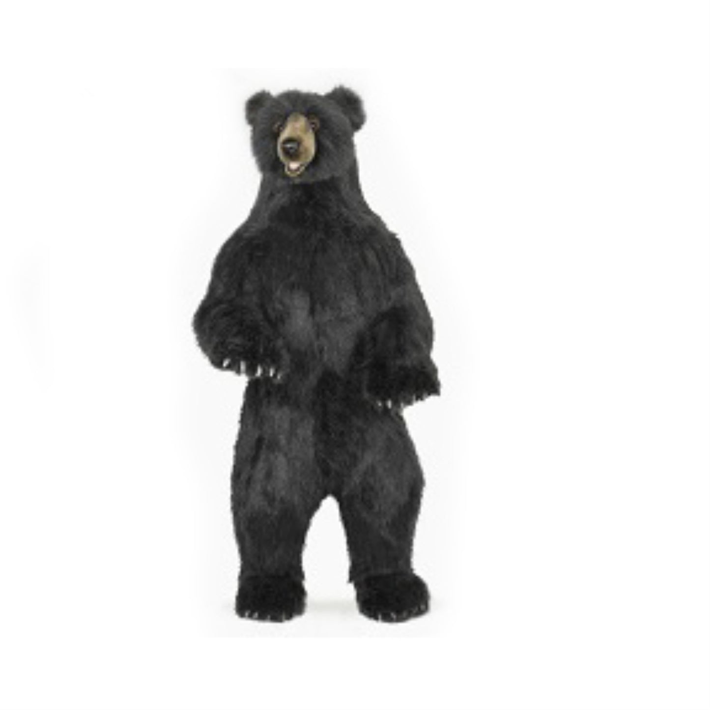 Hansa 6607 Black Bear Upright Plush Toy - 60 In.