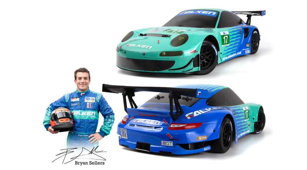 HPI Racing Sport 3 Flux Porsche 911 GT3 RSR Falken RTR – 1/10 Brushless On-Road Scale RC Car