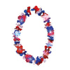 Light Up Hawaiian Lei Red White And Blue