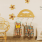 Rainbow Radiance Rattan Wall Hanger