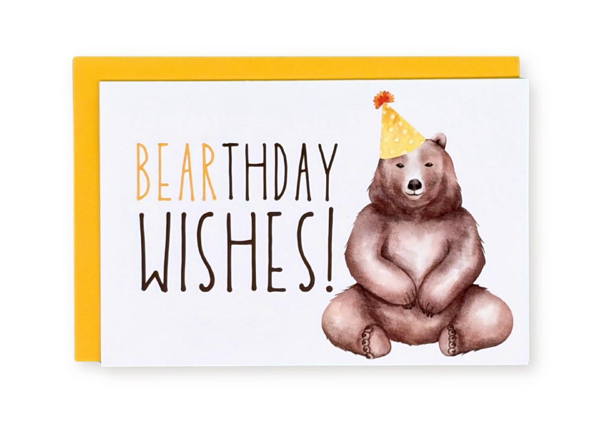 Bearthday Wishes Greeting Card