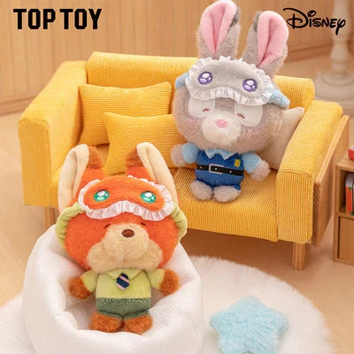 [In Stock] MINISO Disney Squinting Sleepwear Series Plush Keychains Gift Blind Box