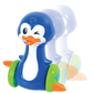 PRESS 'N SCOOT PENGUIN Press & Go Toy